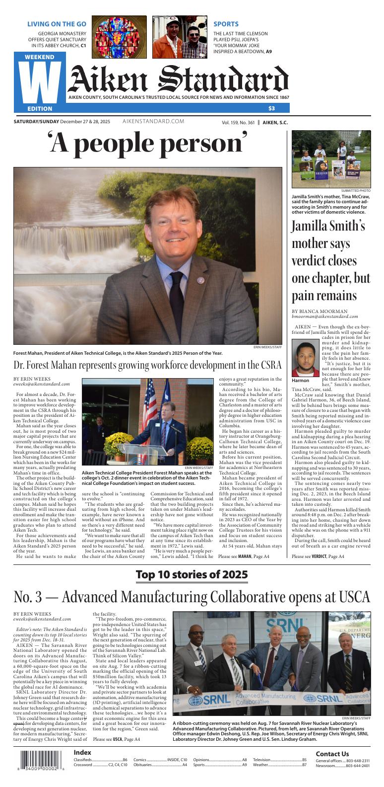 Page A1 | Aiken Standard ePaper