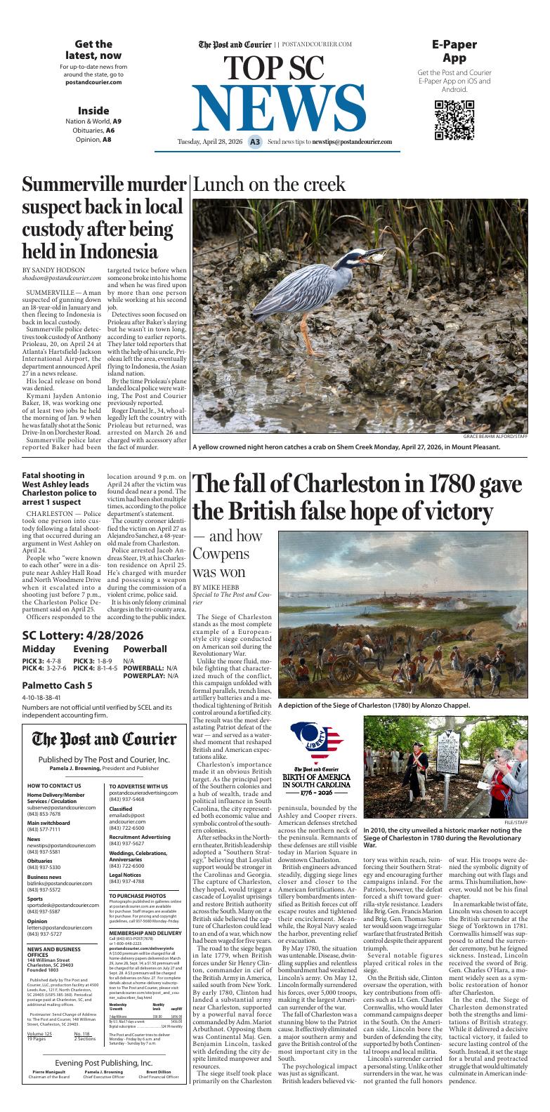 Page A3 | E‑Paper – The Post and Courier | Full Digital SC’s Top Newspaper