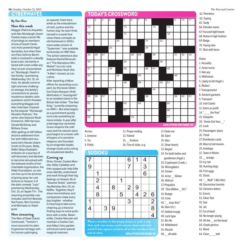 Post And Courier Crossword Puzzle 8/25/23