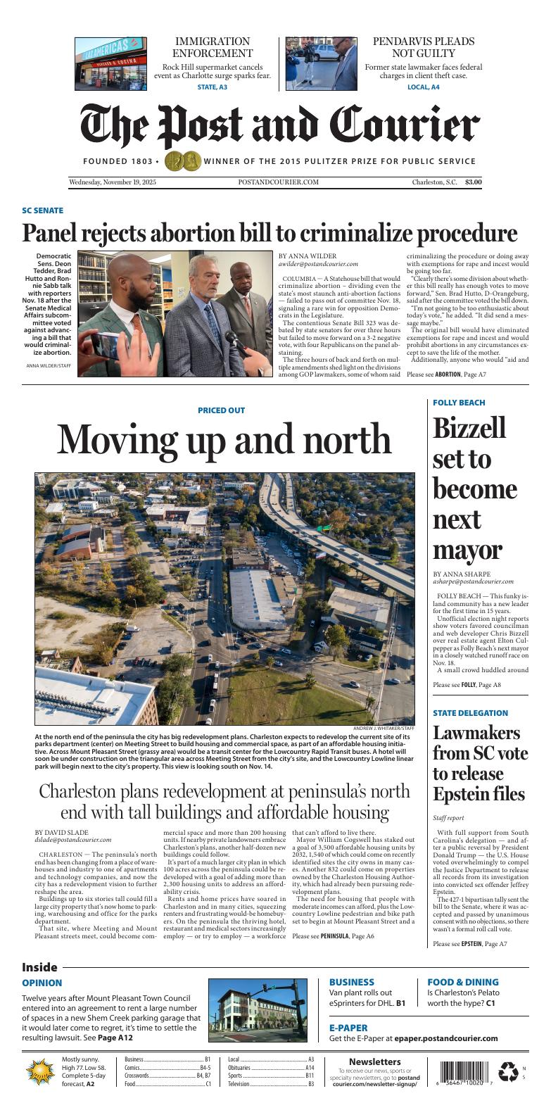 Page A1 | E‑Paper – The Post and Courier | Full Digital SC’s Top Newspaper
