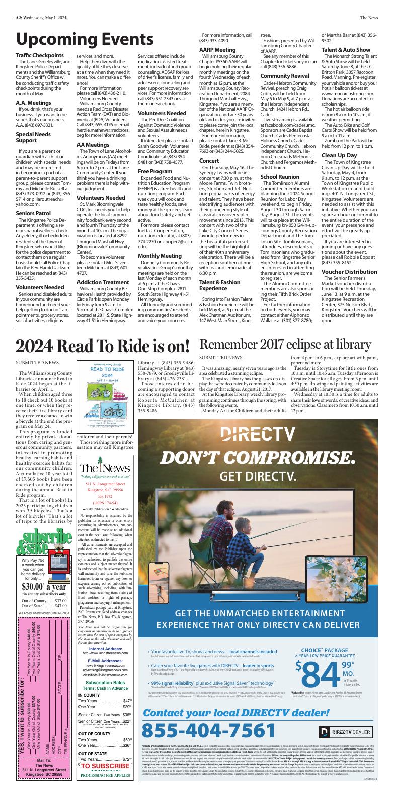 Page A2 Kingstree News EPaper