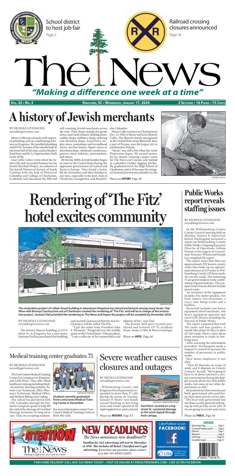 Page A1 Kingstree News EPaper