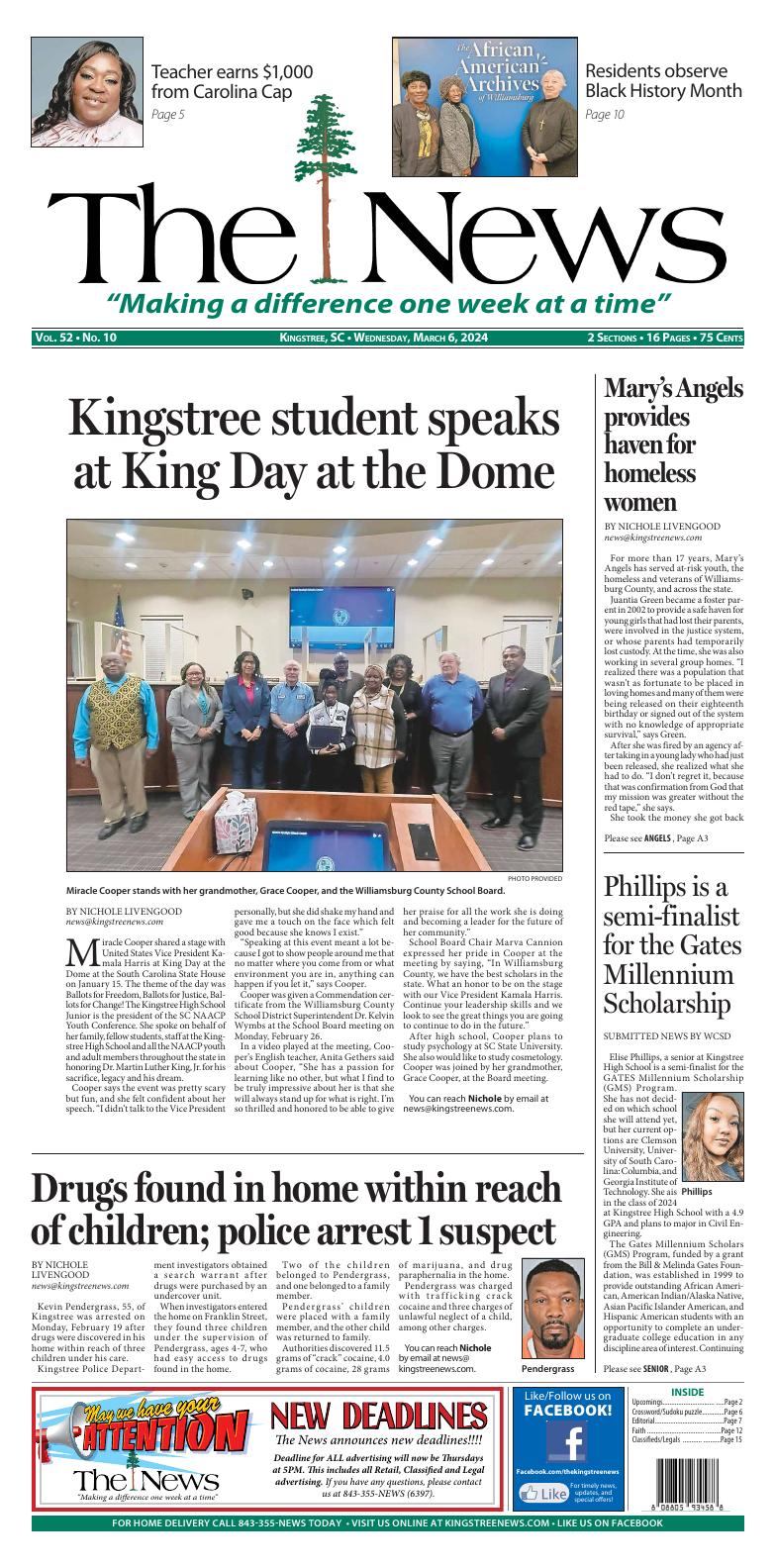 Page A1 Kingstree News EPaper