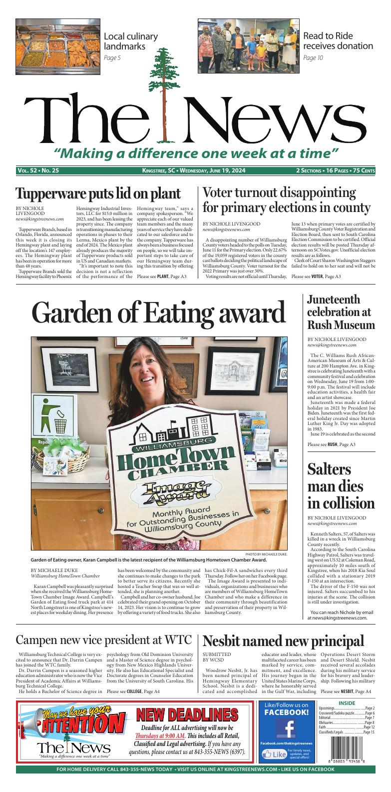 Page A1 Kingstree News EPaper