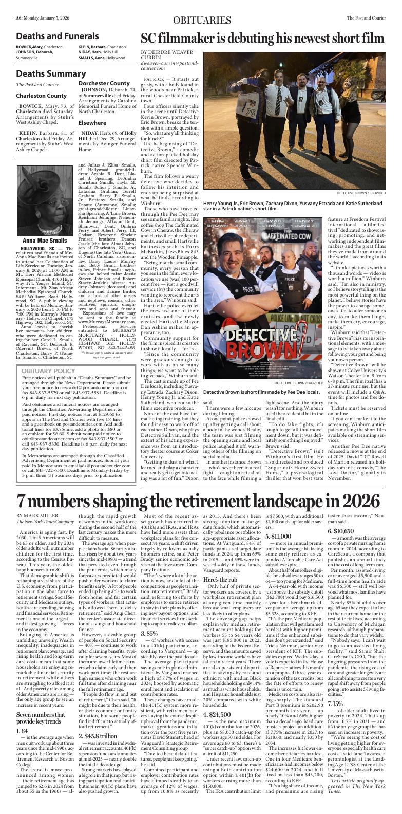 Page A6 | E‑Paper – The Post and Courier | Full Digital SC’s Top Newspaper
