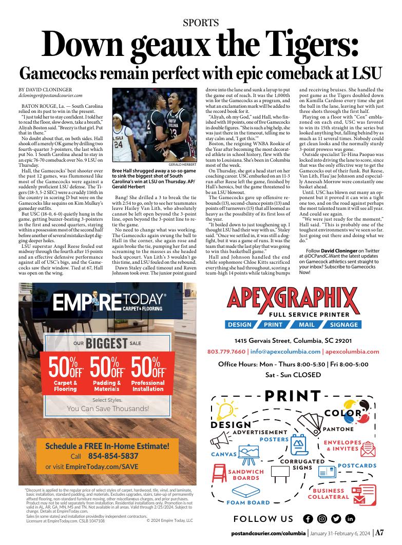 Page A7 Free Times E Edition or E Paper postandcourier