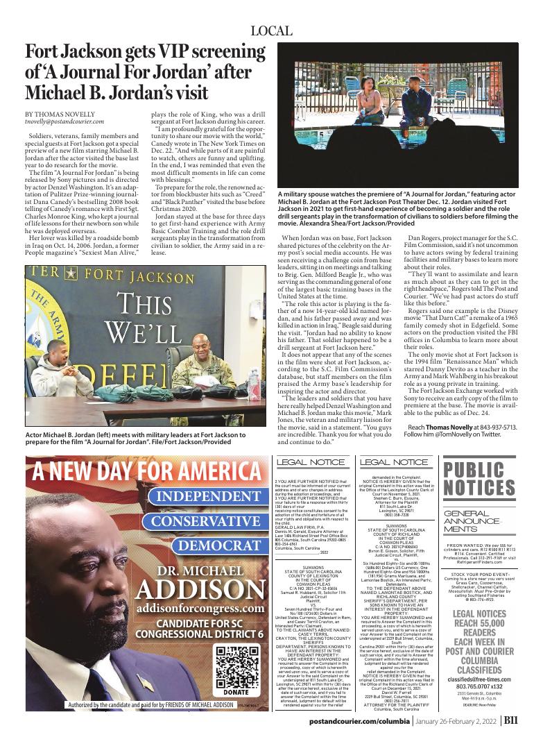 Page B11 | Free Times E-Edition or E-Paper | postandcourier.com