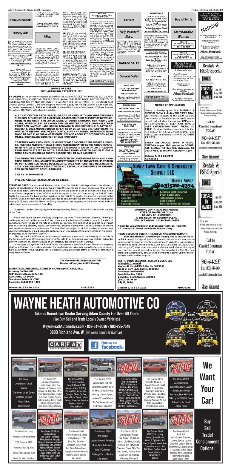 Page B9 | Aiken Standard ePaper