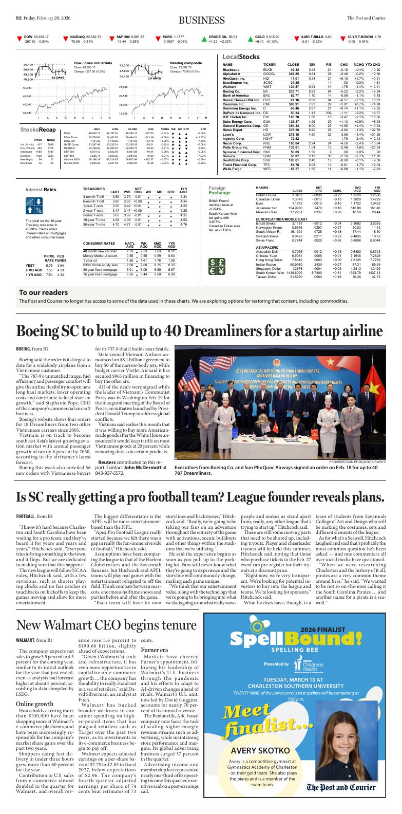 Page B2 | E‑Paper – The Post and Courier | Full Digital SC’s Top Newspaper