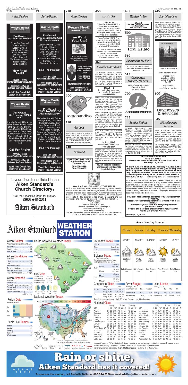 Page B7 | Aiken Standard ePaper