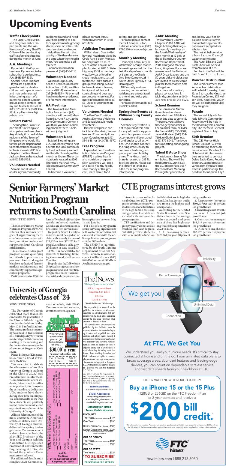 Page A2 Kingstree News EPaper