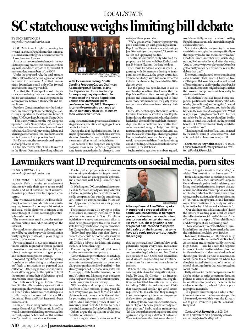 Page A10 | Free Times E-Edition or E-Paper | postandcourier.com