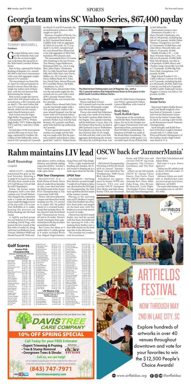Page B10 | E‑Paper – The Post and Courier | Full Digital SC’s Top Newspaper
