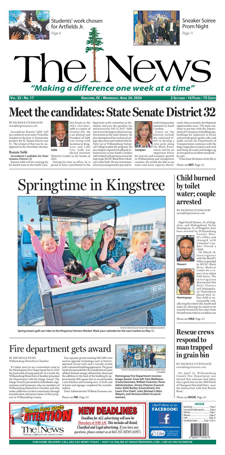 Page A1 Kingstree News EPaper