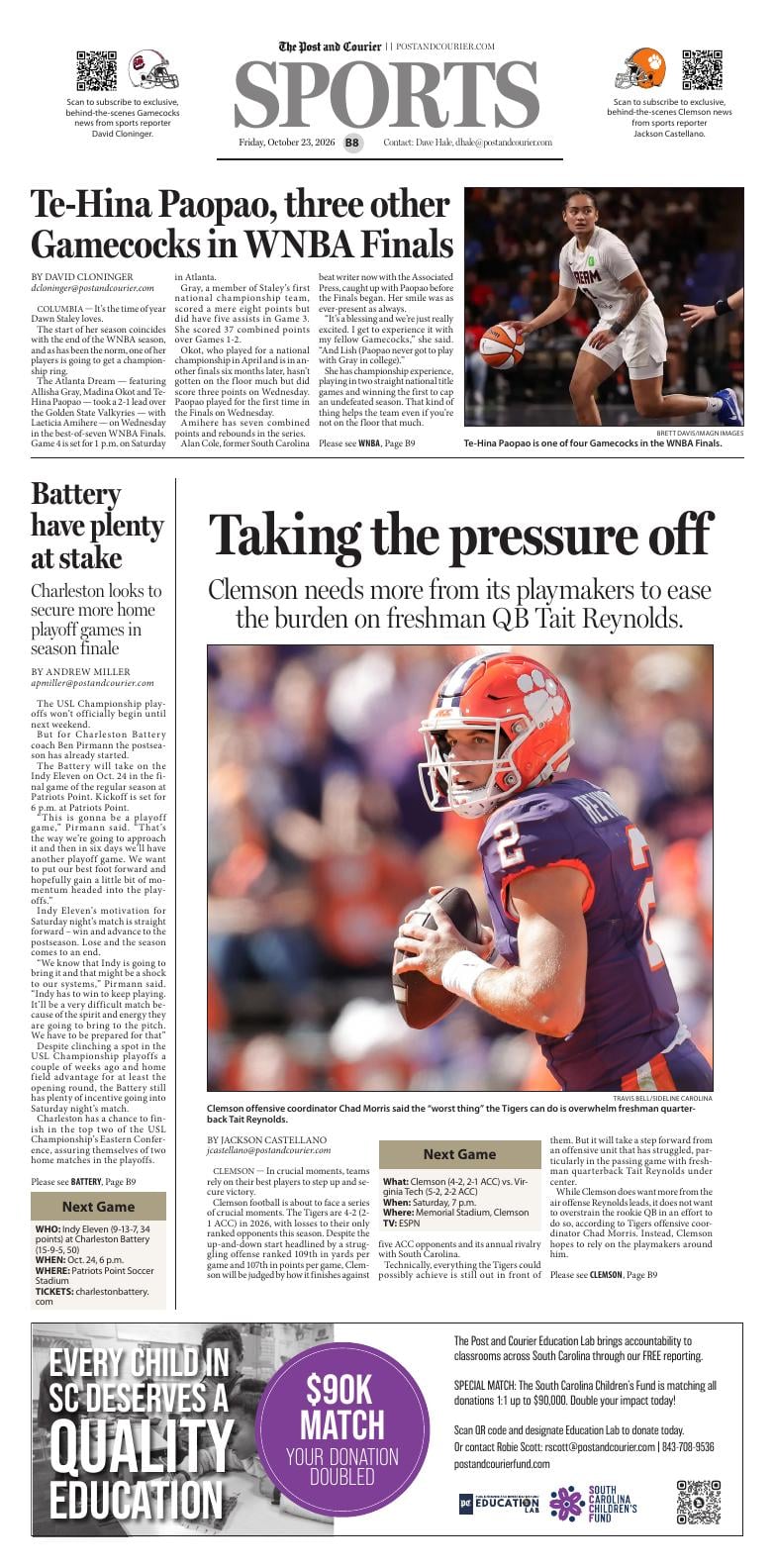 Page B8 | E‑Paper – The Post and Courier | Full Digital SC’s Top Newspaper