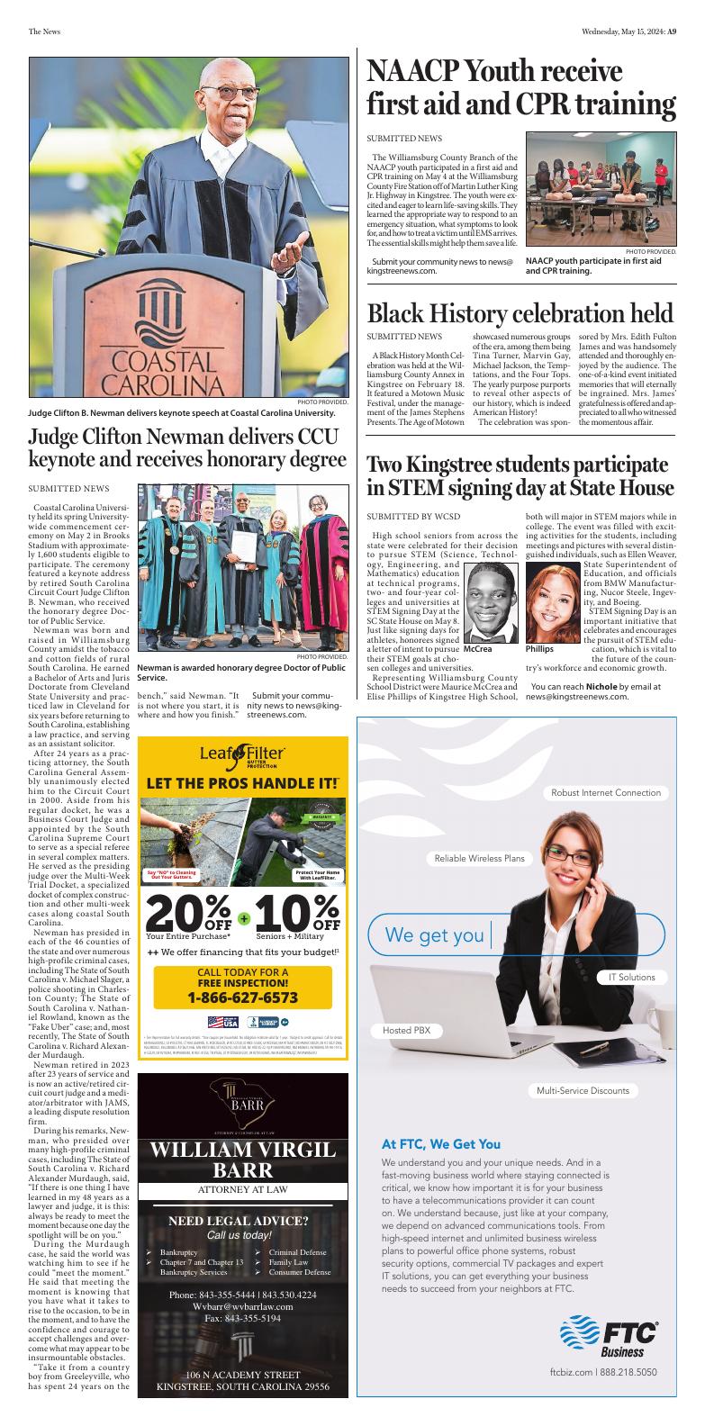 Page A10 Kingstree News EPaper