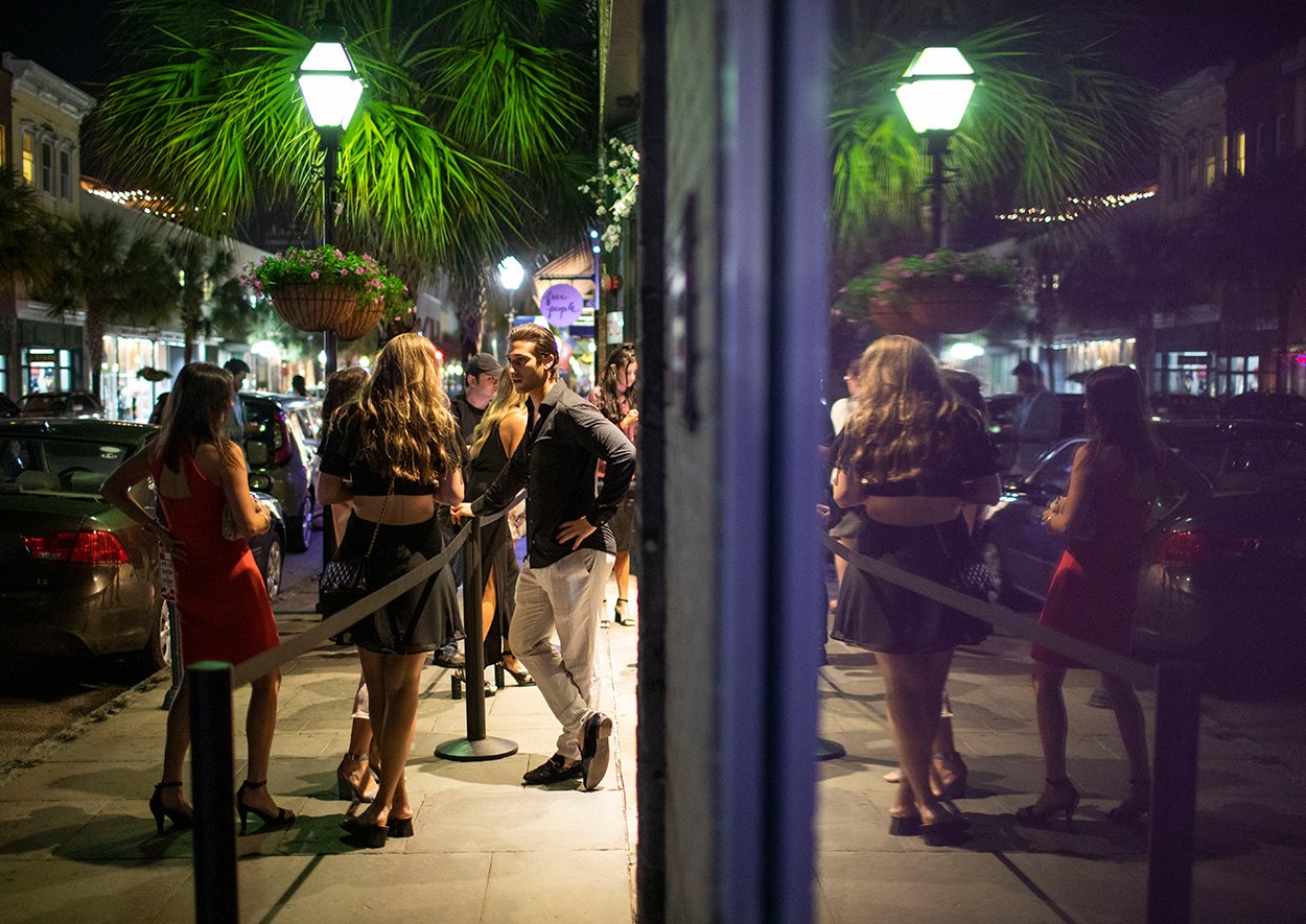 King Street nightlife in Charleston SC