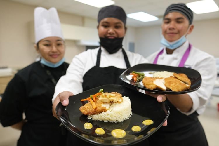 Tiyan High's ProStart students cook up some delicious recipes for their final exam