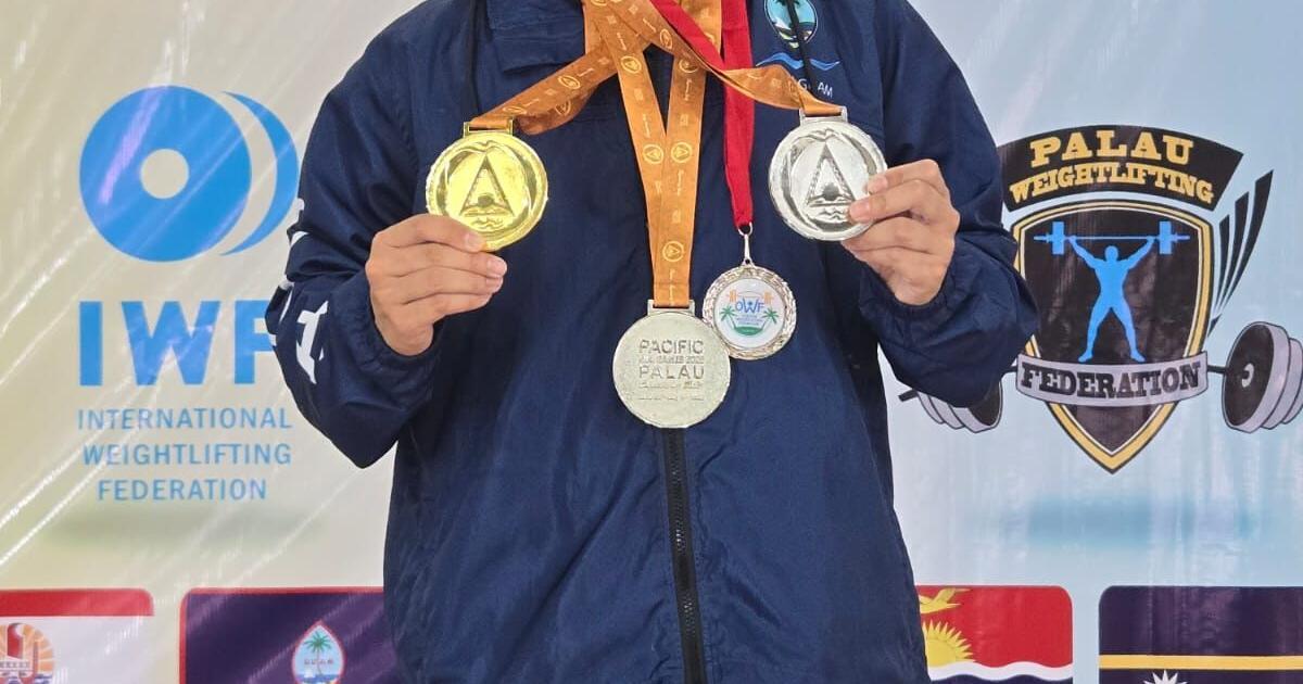 Guam’s Chloe Santos tops ‘unbeatable senior’ for weightlifting gold at Palau Mini Games