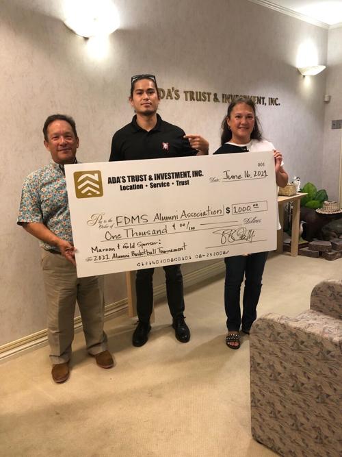 Ada's Trust and Investment donates to FDMS alumni tournament