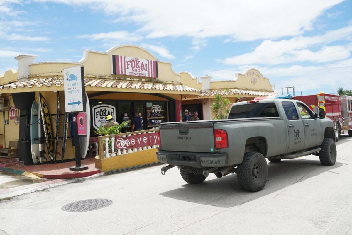 Disposal team removes live grenade from Tumon shop