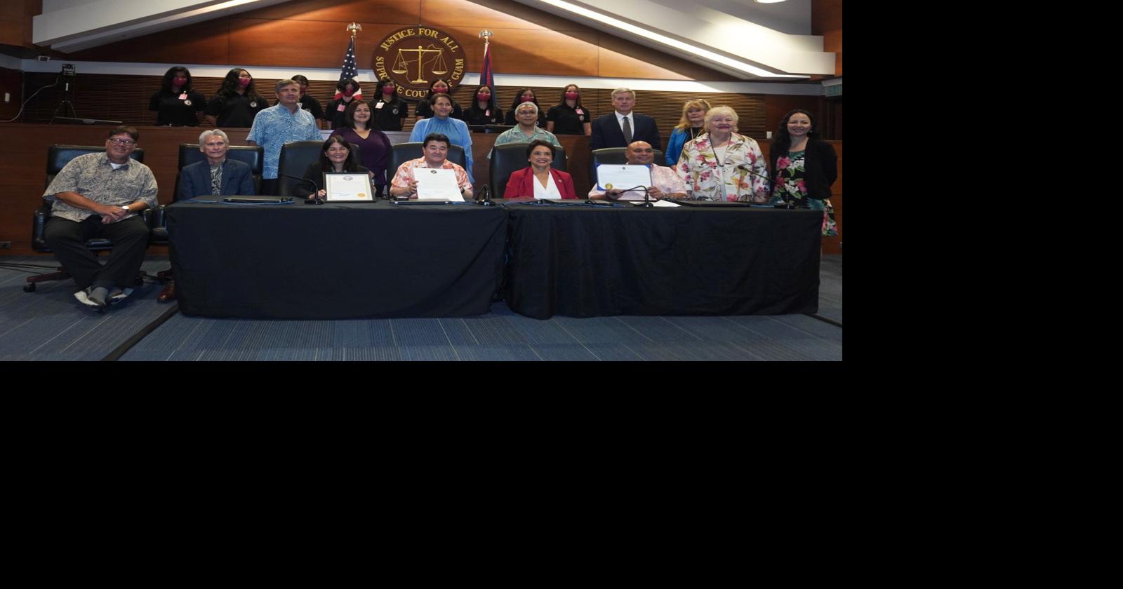 Mariana Islands leaders hold ceremony to mark to the rule