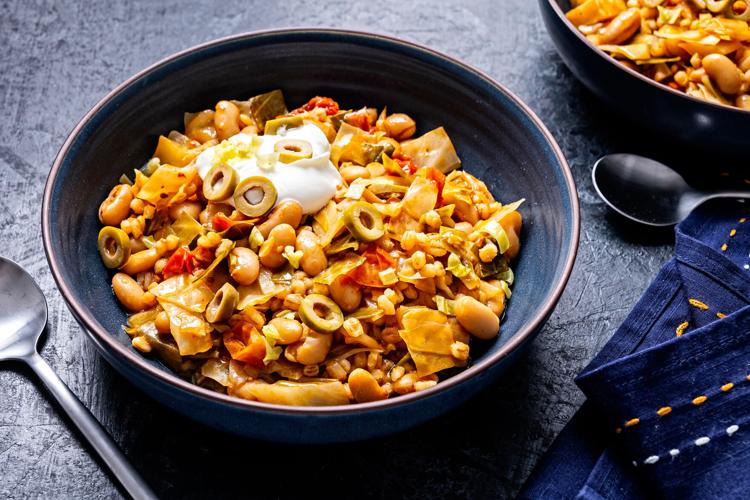 This tomato, barley and bean stew is thrifty, hearty and flexible