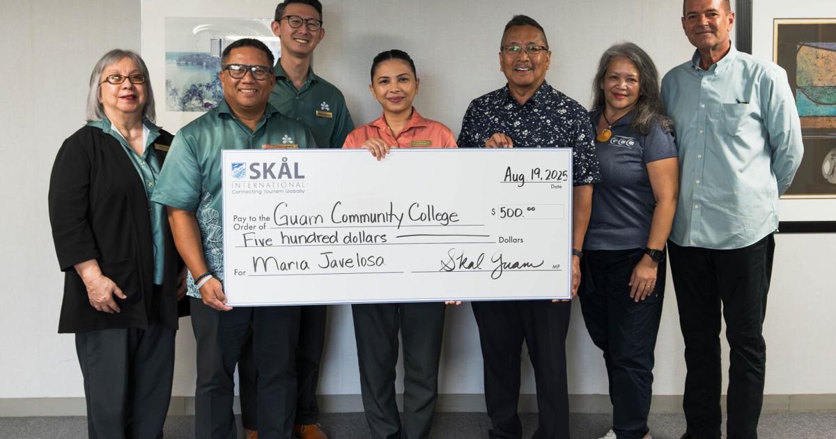 Skål Club of Guam awards scholarships to support Hotel Nikko employees’ professional development
