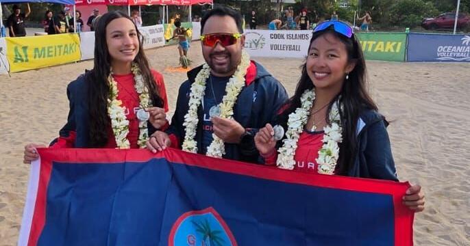 Chen and Eugenia win beach bronze in the Cook Islands