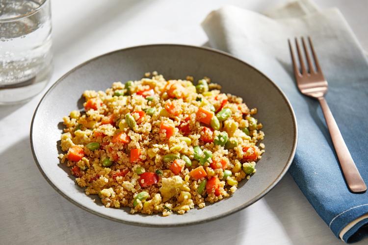 Cook leftover quinoa like fried rice for a fast, flavor-packed meal
