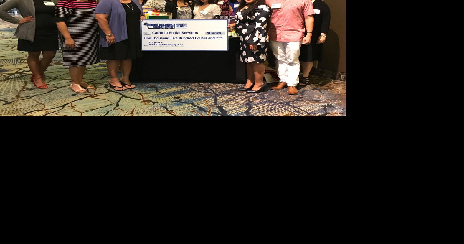 HR managers help with school supplies Guam News