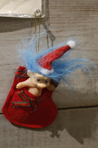Trolls movie Christmas Holiday Stocking and Santa Hat