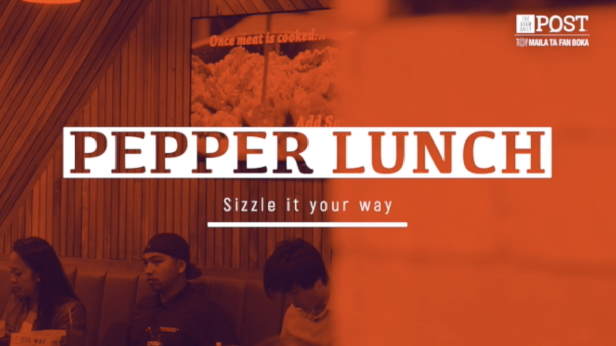 Sizzle it your way at Pepper Lunch