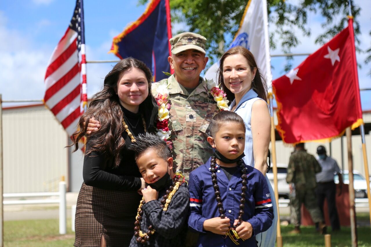 The Guam National Guard welcomes Lt. Col. Jesus Cruz, who will