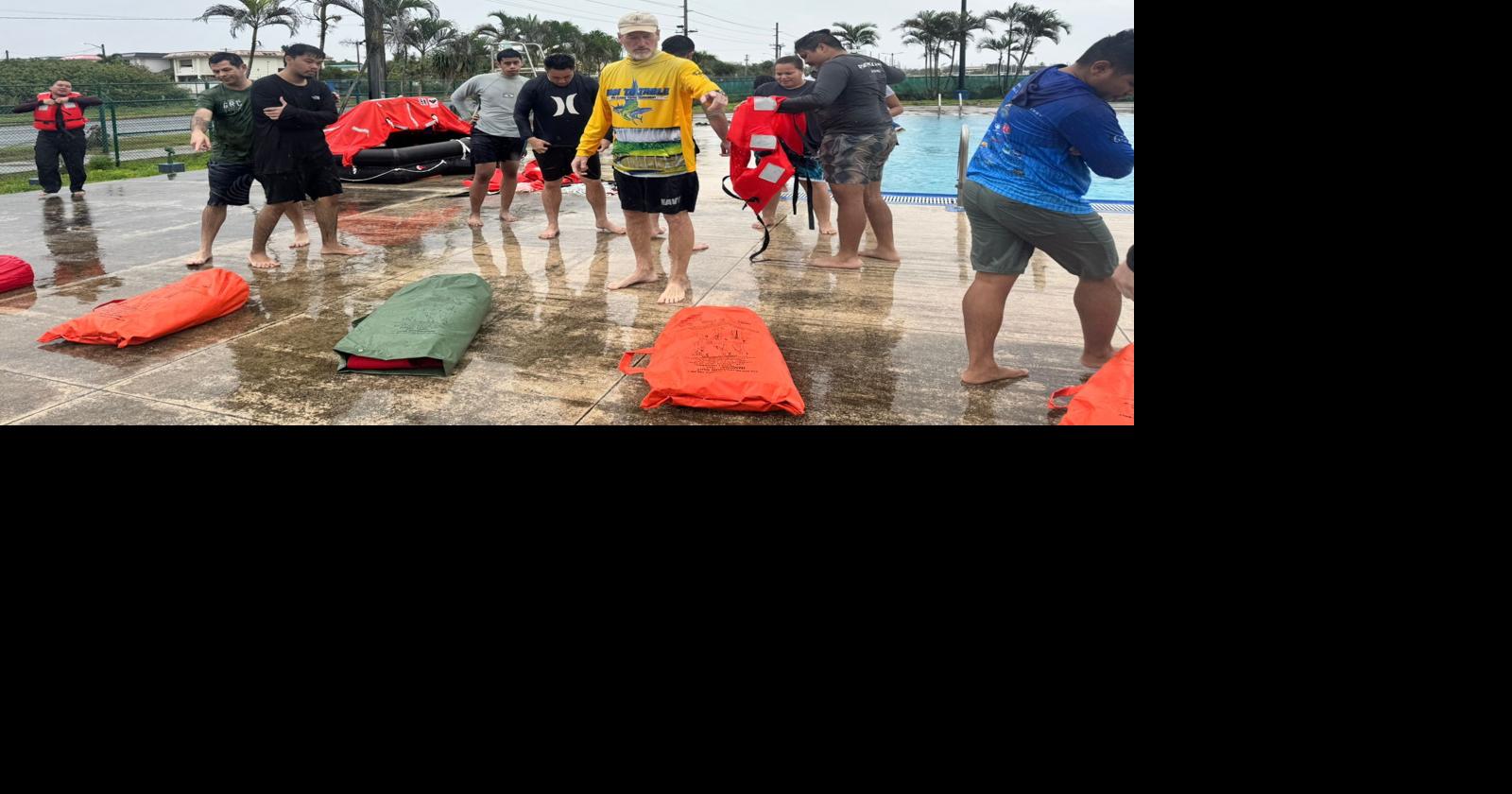 Student mariners learn survival skills 'outside their comfort zone'