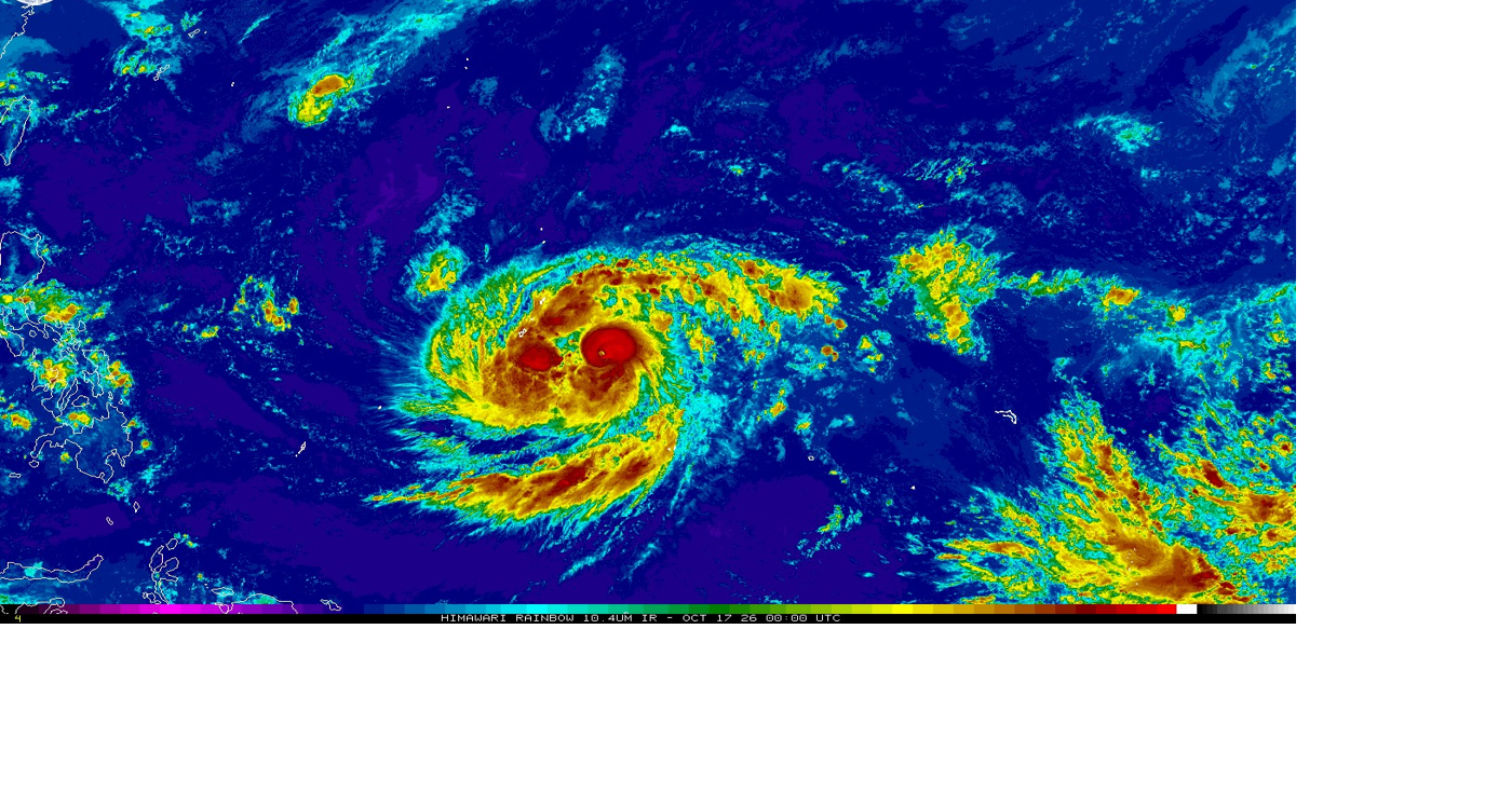 Champi shifts south of Guam, but typhoon-force winds still expected islandwide