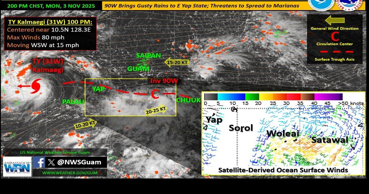 Heavy rain, gusty winds expected midweek as disturbance closes in