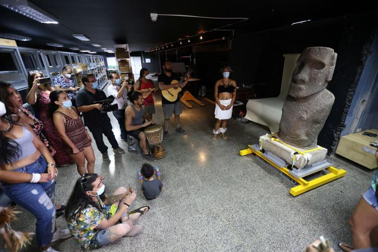 'For the first time, a Moai will return': A stone statue from Easter Island begins its long journey home