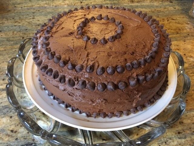 Celebrating a milestone with Triple Chocolate Layer Cake