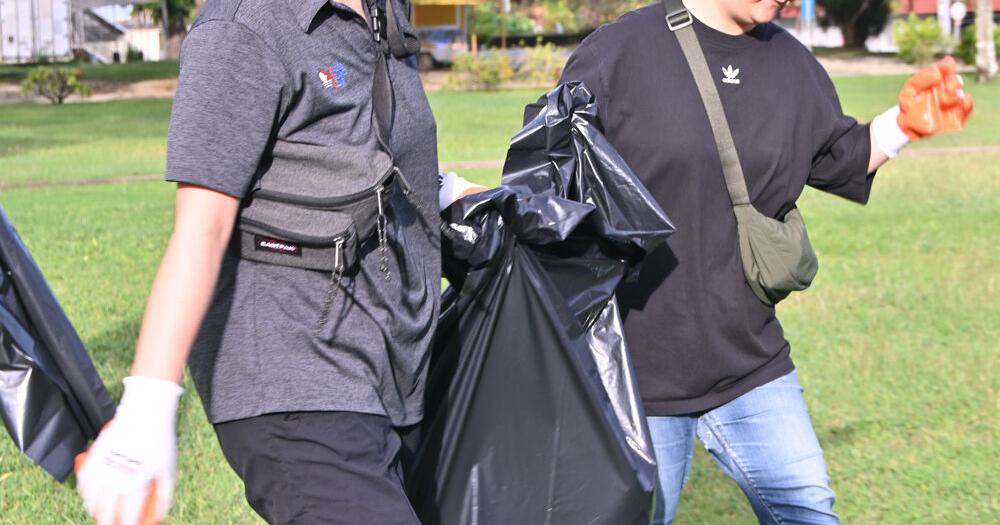 Dozens pick up trash at Hagåtña historical sites in Sunday cleanup