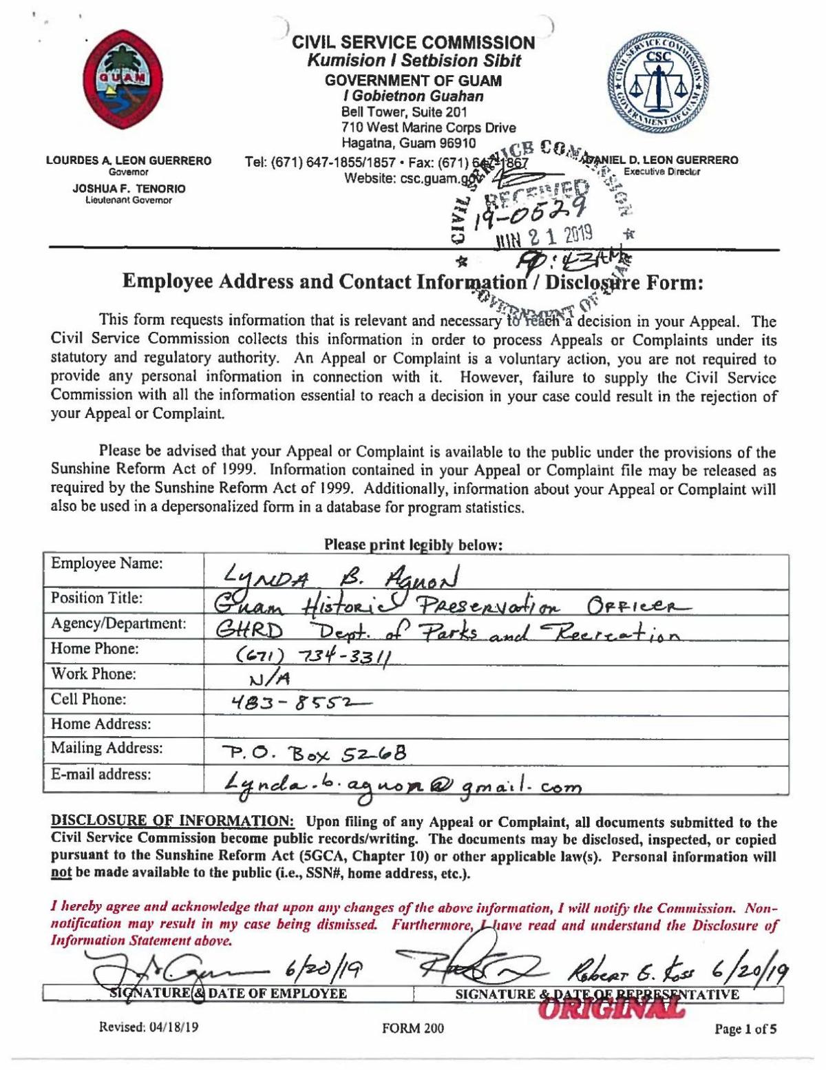 Adverse Action Notice >> Lynda Aguon Final Notice Of Adverse Action Guam News Postguam Com Adverse Action Notice >> Lynda Aguon Final Notice Of Adverse Action Guam News Postguam Com