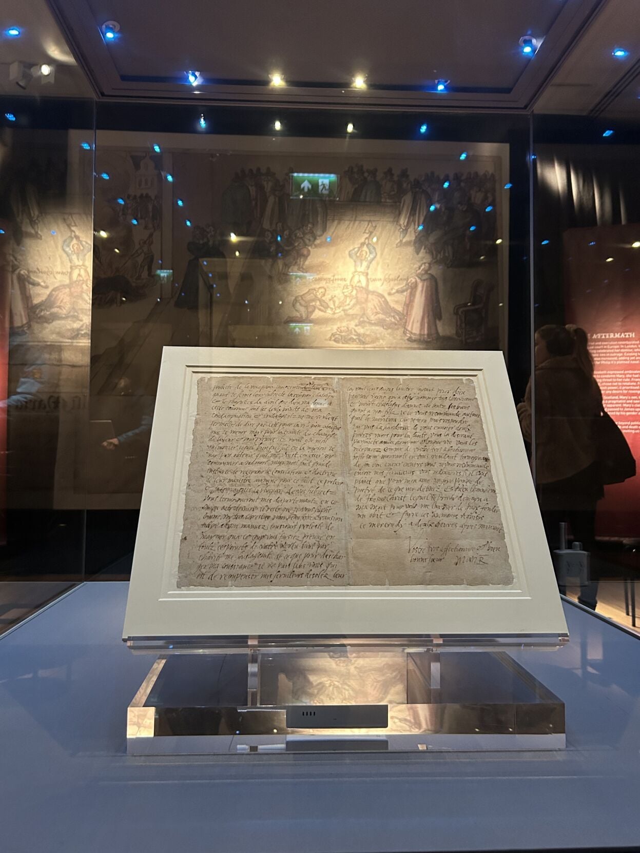Written Scots Letter written by Mary, Queen of Scots, prior to beheading draws crowds ...