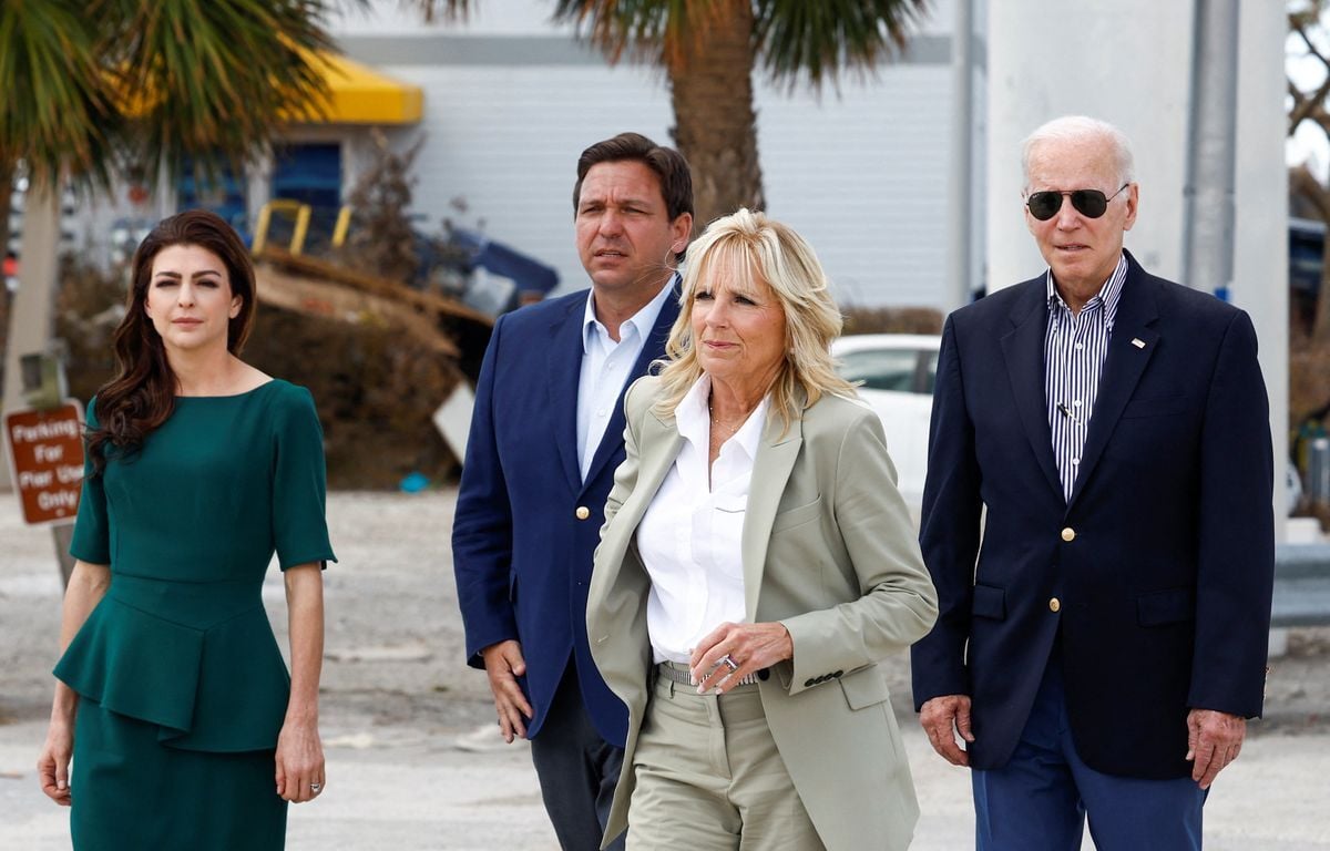 Biden, Florida's DeSantis Work 'hand-in-glove' After Hurricane | Nation ...