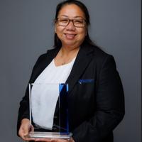 Rachelle Borja, GRMC director of support services, honored with ASHE award