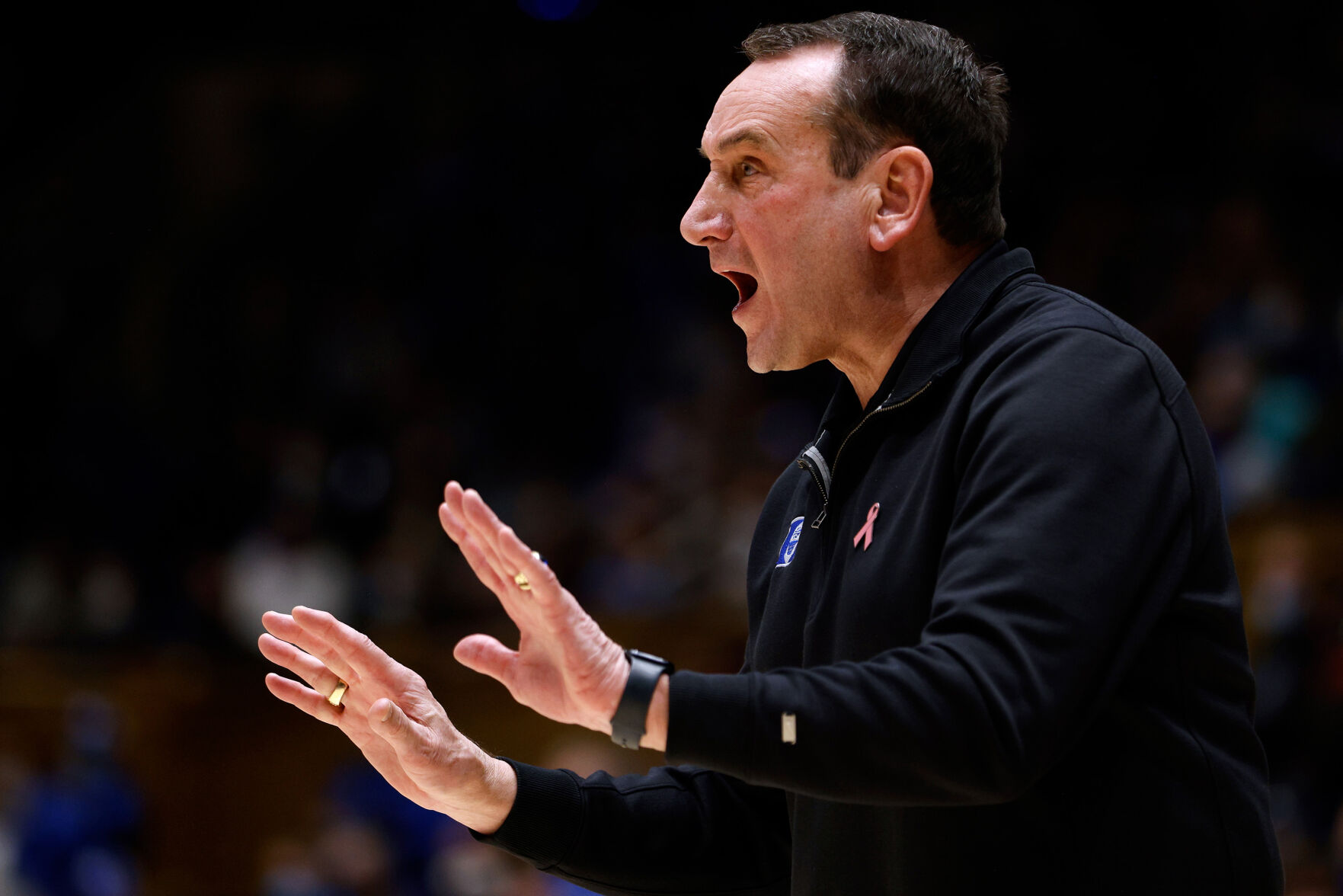 Coach K still shows the fire that launched him into Wooden s orbit