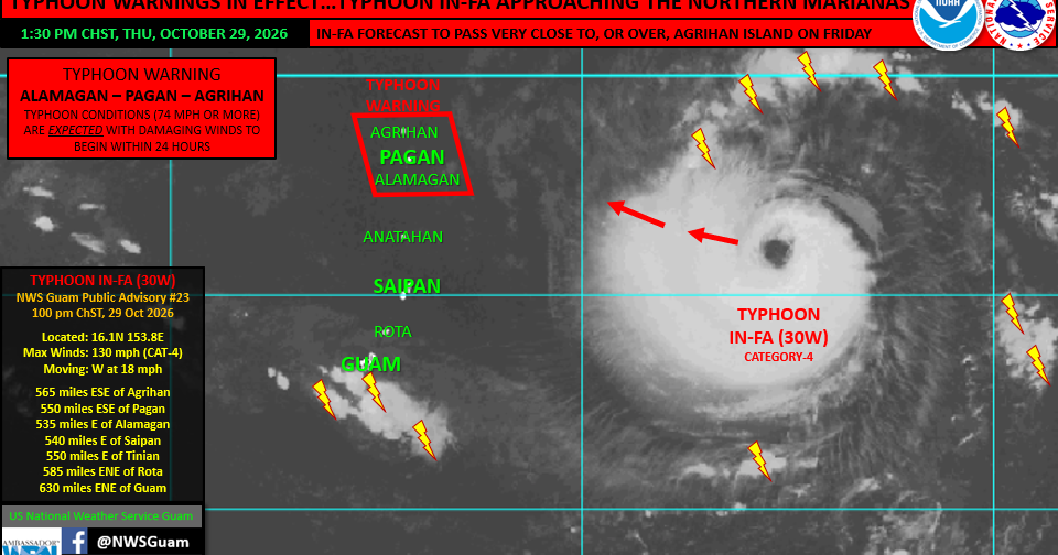 Warning issued for northern islands as typhoon approaches | Local News ...