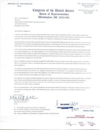Del. Michael San Nicolas' letter to Department of Public Health and Social Services Director Linda DeNorcey