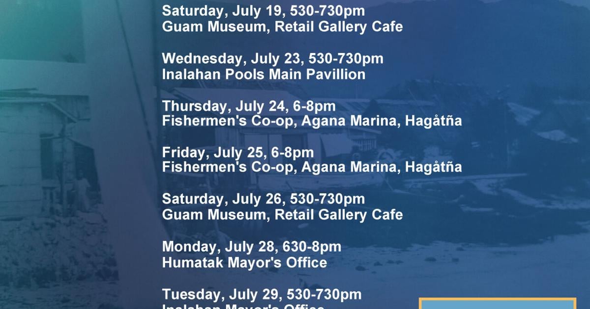 Maritime heritage mapping workshops set for eight island locations