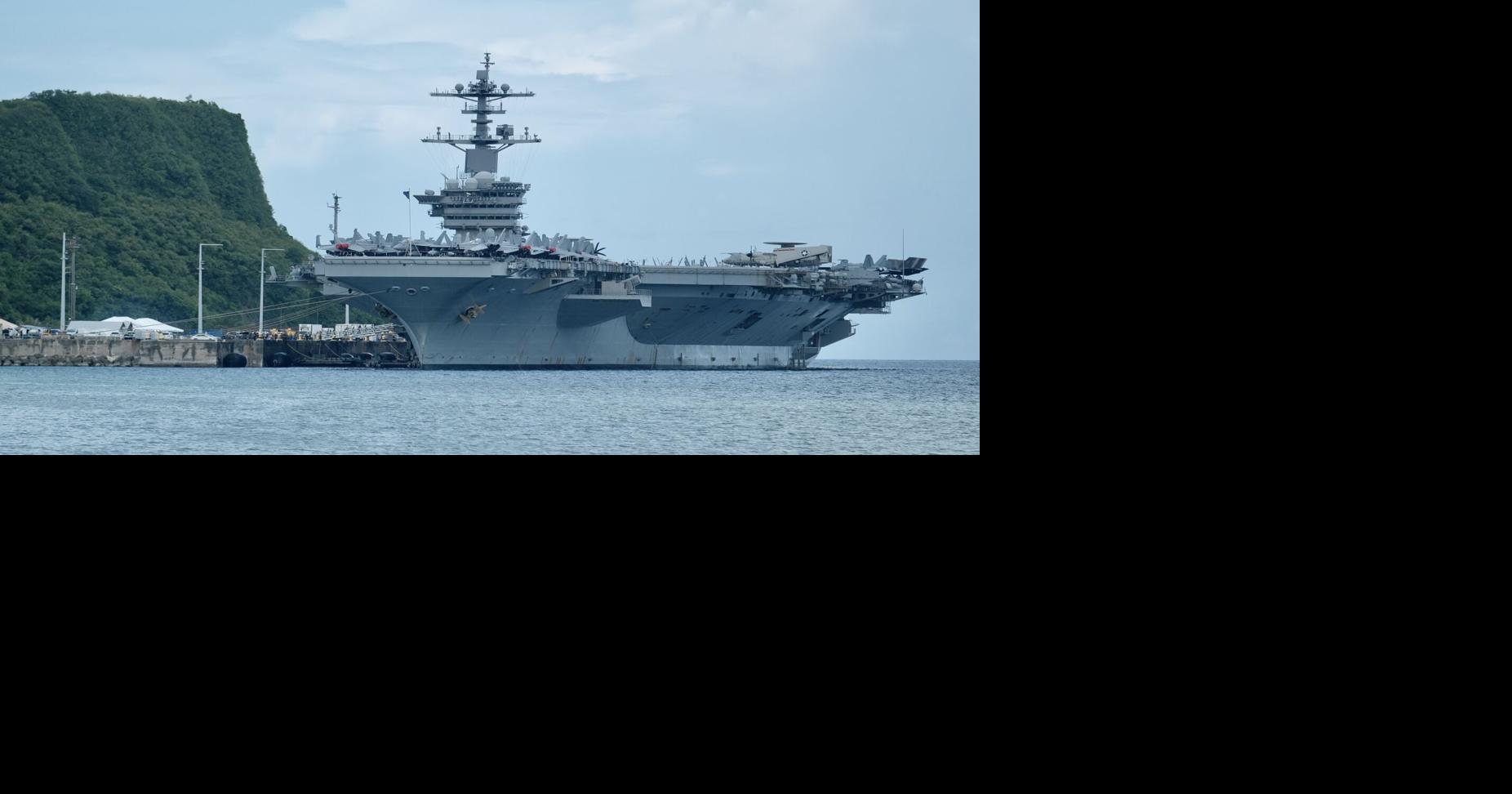 Carrier strike group reaffirming Guam's strategic role in Pacific