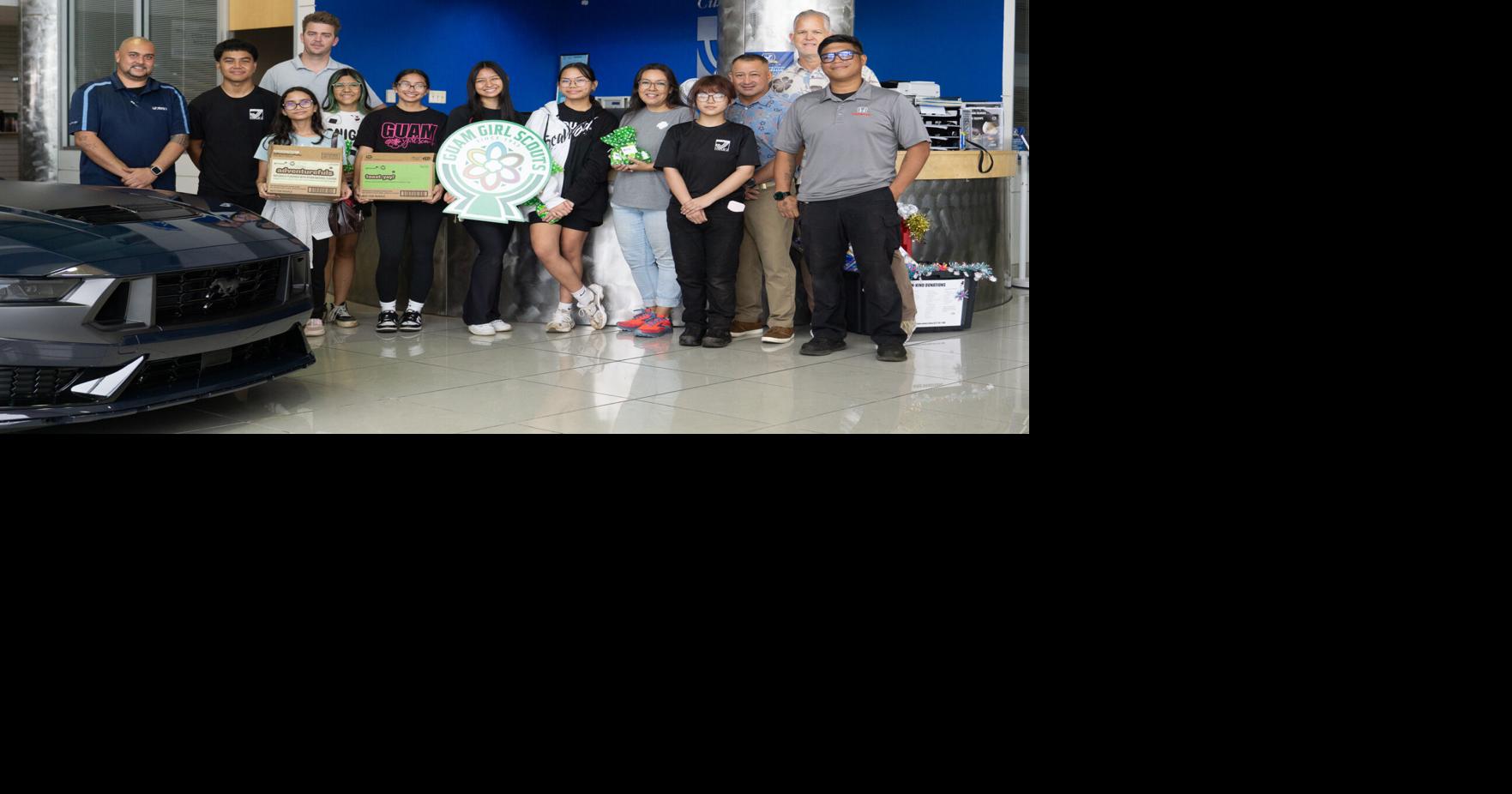 Triple J Auto Group partners with Guam Girl Scouts to empower young women with car care skills